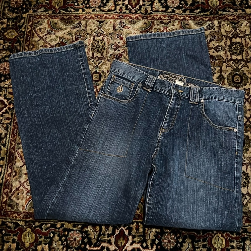 Mission Playground Wide Leg Jeans Size 12 Organic Cotton Vintage Rare